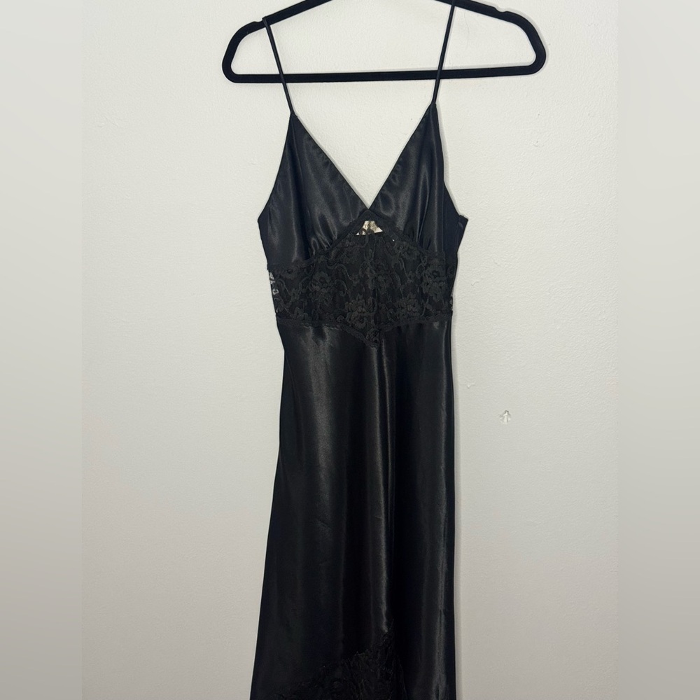 Vintage Victoria's Secret Black Satin Lingerie